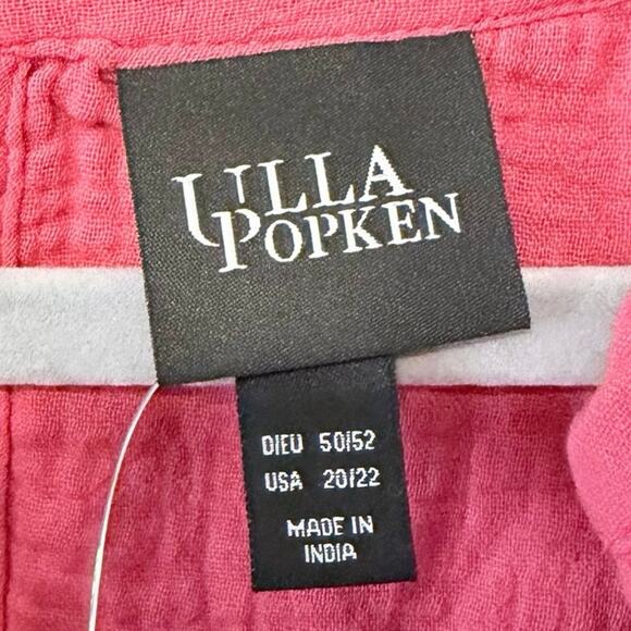 Ulla Popken Coral Pink Tiered Cotton Midi Dress Plus Size 20 NWT romantic flowy - Picture 3 of 10